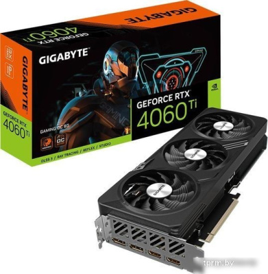 Видеокарта Gigabyte GeForce RTX 4060 Ti Gaming OC 8G GV-N406TGAMING OC-8GD 