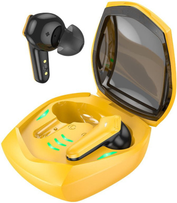 Наушники Hoco EW28 (черный/желтый) 