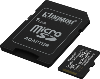 Kingston Canvas Select Plus microSDXC 512GB SDCS3/512GB (с адаптером) 