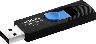 USB Flash A-Data UV320 64GB (черный/голубой) 