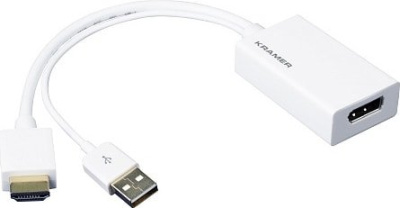Адаптер Kramer Electronics HDMI - DisplayPort ADC-HM/DPF (0.2 м, белый) 