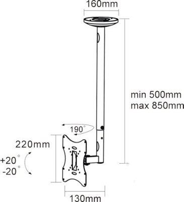 Arm Media LCD-1000 (белый) 