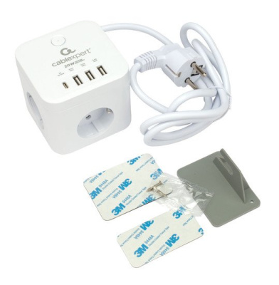 Сетевой фильтр Cablexpert CUBE-3-CU3-W-1.5 