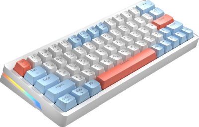 Клавиатура Cyberlynx ZA63 White Blue Orange (TNT Yellow) 