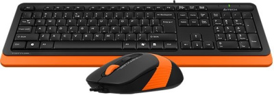 Клавиатура + мышь A4Tech Fstyler F1010 (черный/оранжевый) 