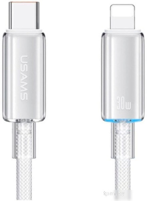 Кабель Usams US-SJ659 USB Type-С - Lightning (1.2 м, белый) 