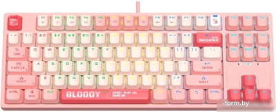 Клавиатура A4Tech Bloody S87 Energy Pink (Bloody BLMS Red Plus) 