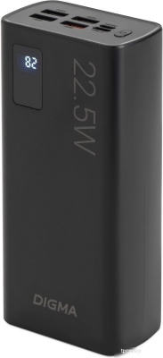 Внешний аккумулятор Digma DGPF30A 30000mAh (черный) 
