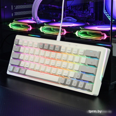 Клавиатура Cyberlynx ZA63 Beige Gray Yellow (TNT Yellow) 