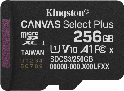 Kingston Canvas Select Plus microSDXC 256GB SDCS3/256GBSP 