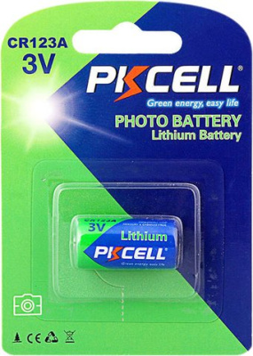 Батарейка PKCELL CR123A-1B (1 шт)