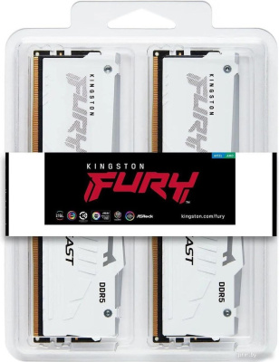Оперативная память Kingston FURY Beast RGB 2x32ГБ DDR5 6000 МГц KF560C30BWEAK2-64 