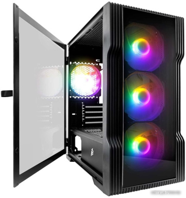 Корпус 1stPlayer Trilobite T3-G (черный) 