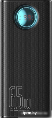 Внешний аккумулятор Baseus Amblight Digital Display Fast Charge Power Bank 65W 26800mAh (черный) 