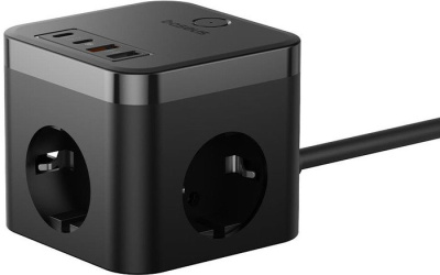 Сетевое зарядное Baseus PowerCombo Cube Power Strip 3AC+2U+2C 30W E00066400117-00 