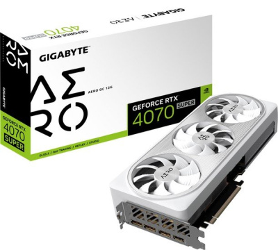 Видеокарта Gigabyte GeForce RTX 4070 Super Aero OC 12G GV-N407SAERO OC-12GD 