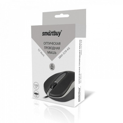 Мышь SmartBuy 329 Black/Grey [SBM-329-KG] 