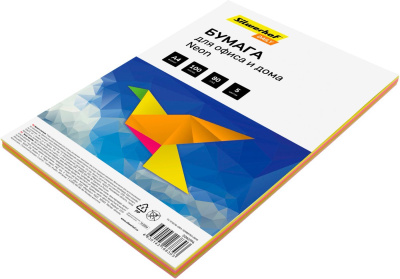 Офисная бумага Silwerhof A4 80 г/м2 100 л радуга неон 