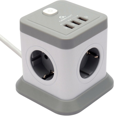 Сетевой фильтр Cablexpert TWR-4-U3-W-2 