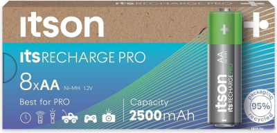 Аккумулятор Itson Rechargeable HR06 AA 2500mAh Blister (8 шт.) 