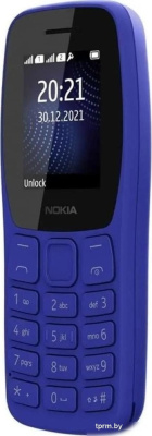 Телефон Nokia 105 (2022) Dual SIM TA-1416 (синий, без З/У) 