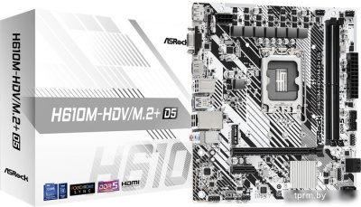 Материнская плата ASRock H610M-HDV/M.2+ D5  Материнская плата ASRock H610M-HDV/M.2+ D5
