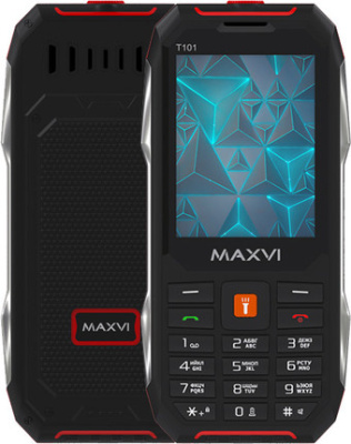 Кнопочный телефон Maxvi T101 (красный) 