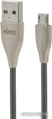 Кабель Mirex 13700-BC017MGR USB Type-A - microUSB (1.2 м, серый) 