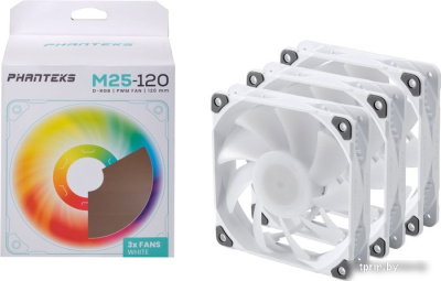 Набор вентиляторов Phanteks M25-120 D-RGB PH-F120M25_DRGB_PWM_WT01_3P 
