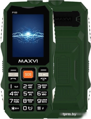 Мобильный телефон Maxvi P100 (зеленый) 
