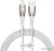 Baseus Glimmer Series Fast Charging Data Cable USB Type-A - Lightning 2.4A CADH000202 (1 м, белый) 