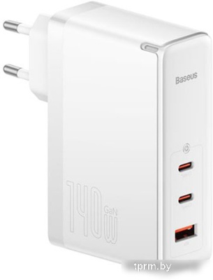 Сетевое зарядное Baseus GaN5 Pro Fast Charger 2C+U 140W EU (белый) 