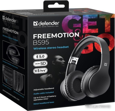 Наушники Defender FreeMotion B595 (черный) 