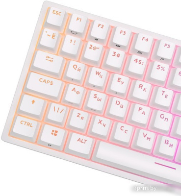 Клавиатура Royal Kludge RK84 RGB (белый, RK Red) 