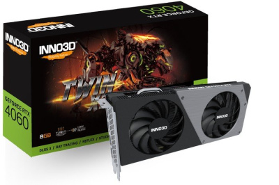 Видеокарта Inno3D GeForce RTX 4060 Twin X2 N40602-08D6-173051N 