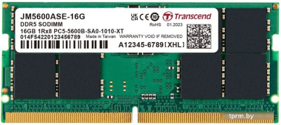 Transcend JetRam 16ГБ DDR5 SODIMM 5600МГц JM5600ASE-16G 