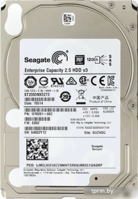 Жесткий диск Seagate Enterprise Capacity 2TB (ST2000NX0273) 