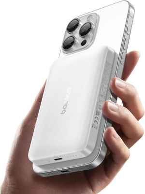 Внешний аккумулятор Baseus EnerFill FM12 Qi2 Magnetic Power Bank 22.5W 10000mAh (белый) 
