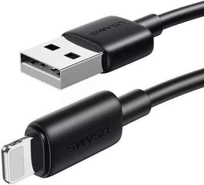 Кабель Usams US-SJ709 USB Type-A - Lightning (1 м, черный) 