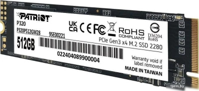 SSD Patriot P320 512GB P320P512GM28 