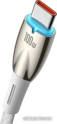 Кабель Baseus Glimmer Series Fast Charging Data Cable USB Type-A - Type-C 100W CADH000402 (1 м, белый) 
