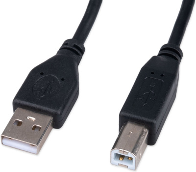 Кабель Cablexpert CCF-USB2-AMBM-1M (1 м, черный) 