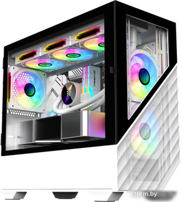 Корпус 1stPlayer DK D7 D7-WH-3F1-W 