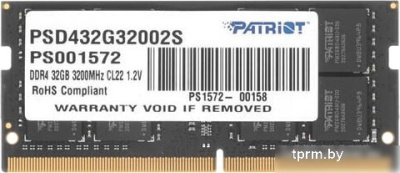Оперативная память Patriot Signature Line 32GB DDR4 SODIMM PSD432G32002S 