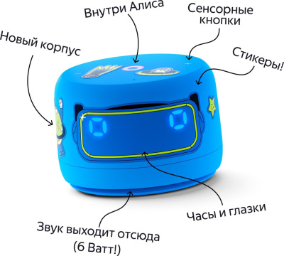 Умная колонка Яндекс Станция Лайт 2 (синий) 