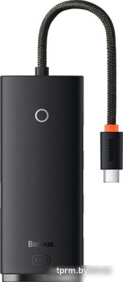 USB-хаб Baseus Lite Series 4-Port USB A - Type C WKQX030301 (0.25 м, черный) 