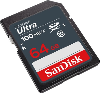 Карта памяти SanDisk Ultra SDXC SDSDUNR-064G-GN3IN 64GB 