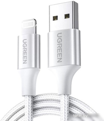 Кабель Ugreen US199 60162 USB Type-A - Lightning (1.5 м, серебристый) 