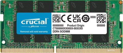 Оперативная память Crucial 8ГБ DDR4 SODIMM 3200 МГц CT8G4SFRA32AT 