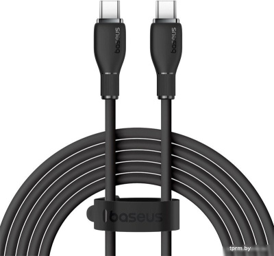 Кабель Baseus Pudding Series Fast Charging Cable 100W USB Type-C - USB Type-C (2 м, черный) 